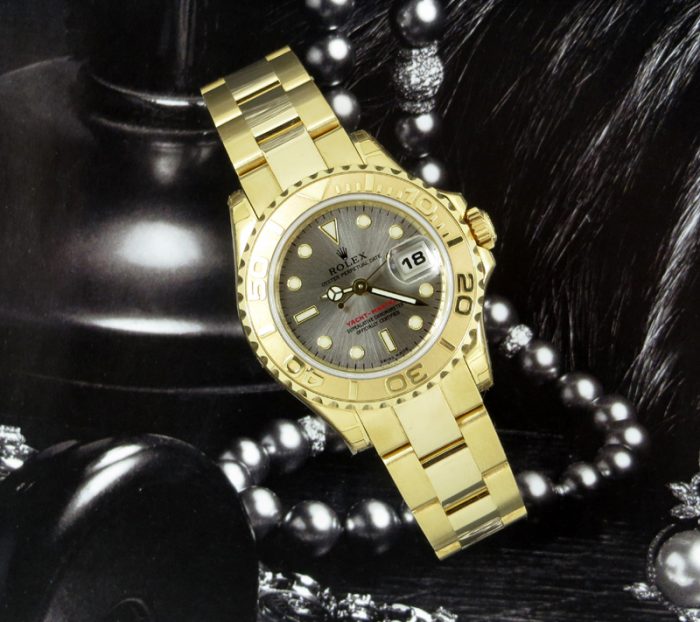 Bargain unworn ladies 18ct gold Rolex Yachtmaster